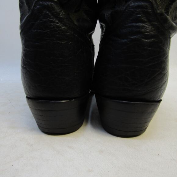 TONY LAMA Mens Size 8.5 EE Black Leather Cowboy Western Boots main image 7
